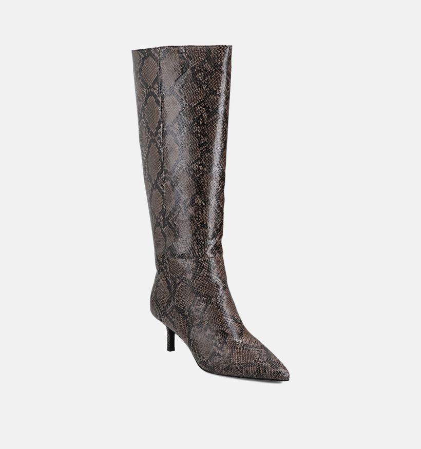 Posh by Poelman Bottes hautes en Marron pour femmes (371446)