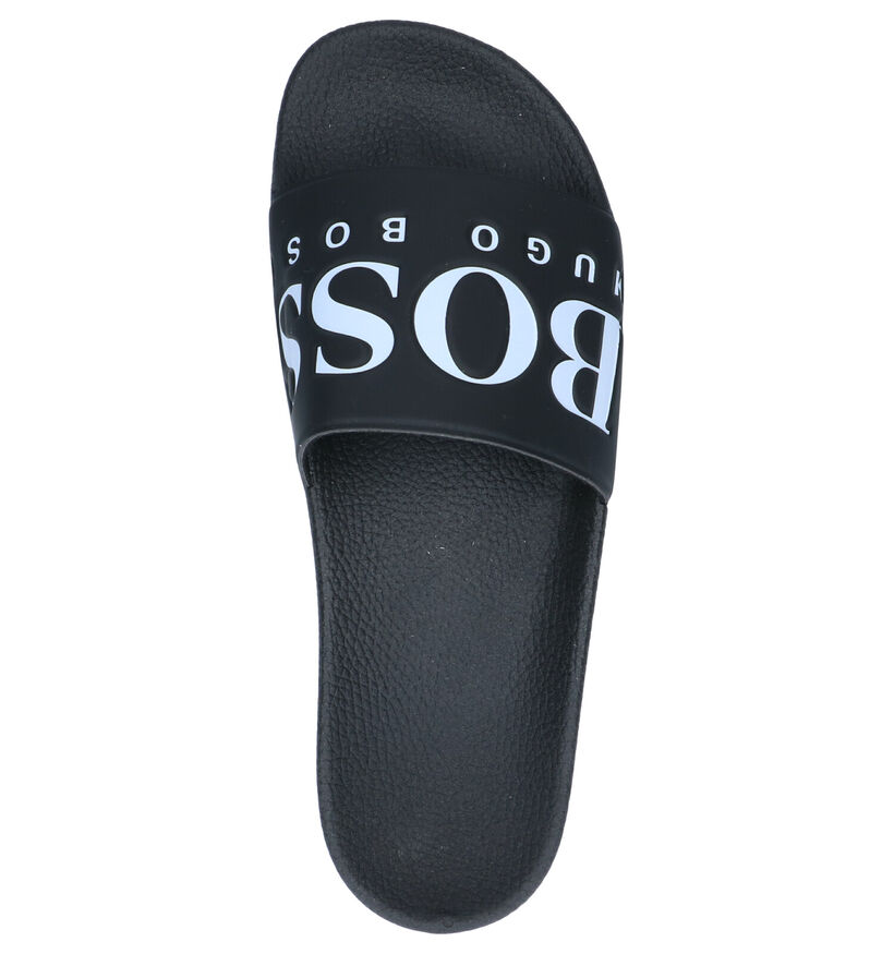 Hugo Boss Zwarte Badslippers in kunststof (266982)