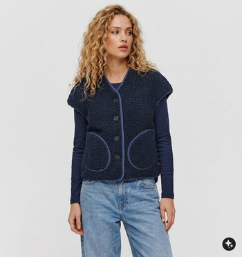 Laurent David Vesten Wit/Bruin/Blauw