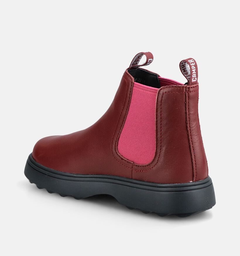 Camper Bordeaux/Roze Chelsea Boots voor meisjes (376127) - geschikt voor steunzolen