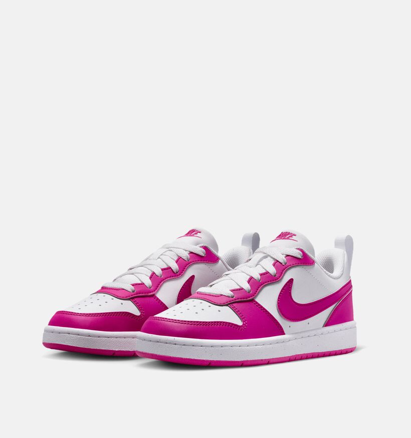 Nike Court Borough LOW Baskets en Rose pour filles (350498)