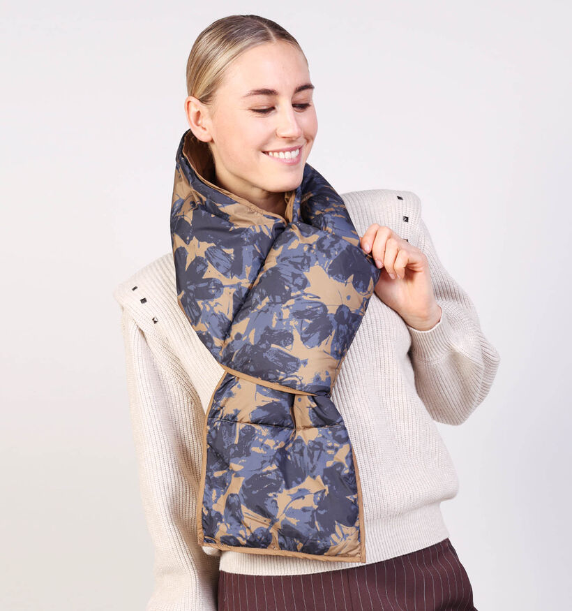 Ilse Jacobsen Peppy Padded Bruine/Blauwe Sjaal (Omkeerbaar) Ilse Jacobsen Peppy Padded Bruine/Blauwe Sjaal (Omkeerbaar) voor dames (365623)
