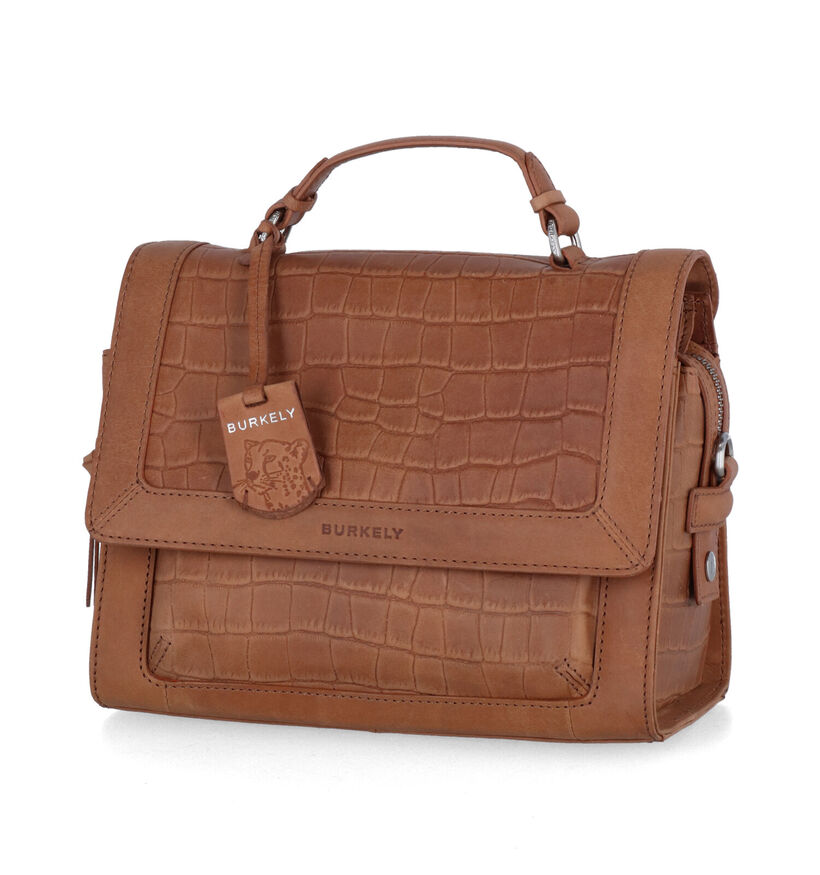 Burkely Icon Ivy Sac à main en Cognac en cuir (307977)