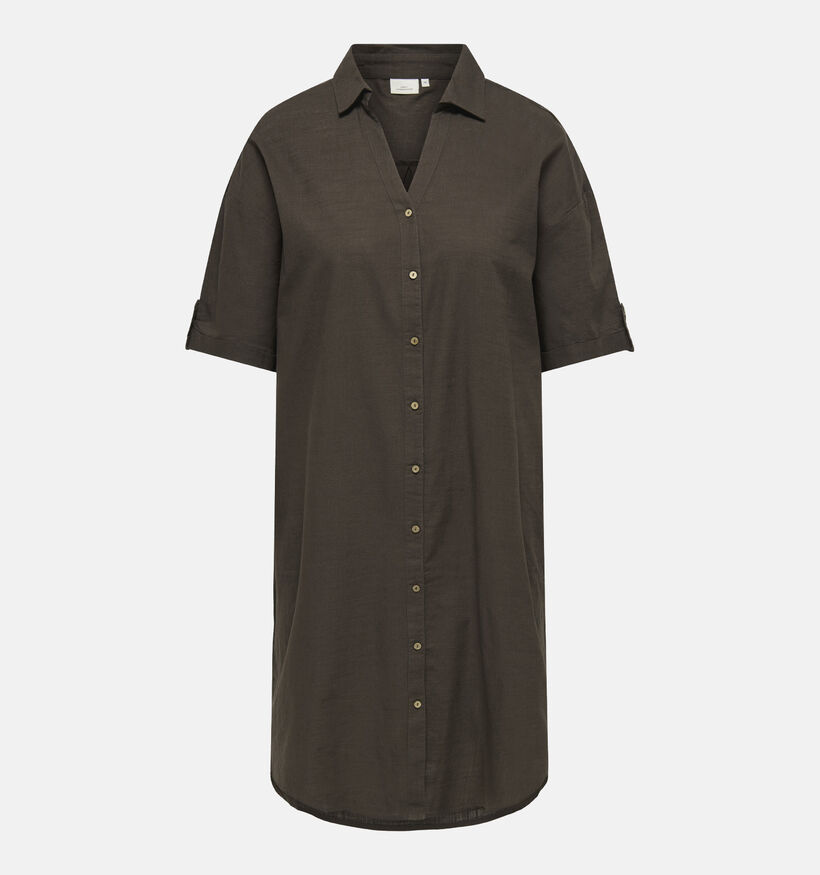 ONLY Carmakoma Coco Robe mi-longue en Marron pour femmes (374872)