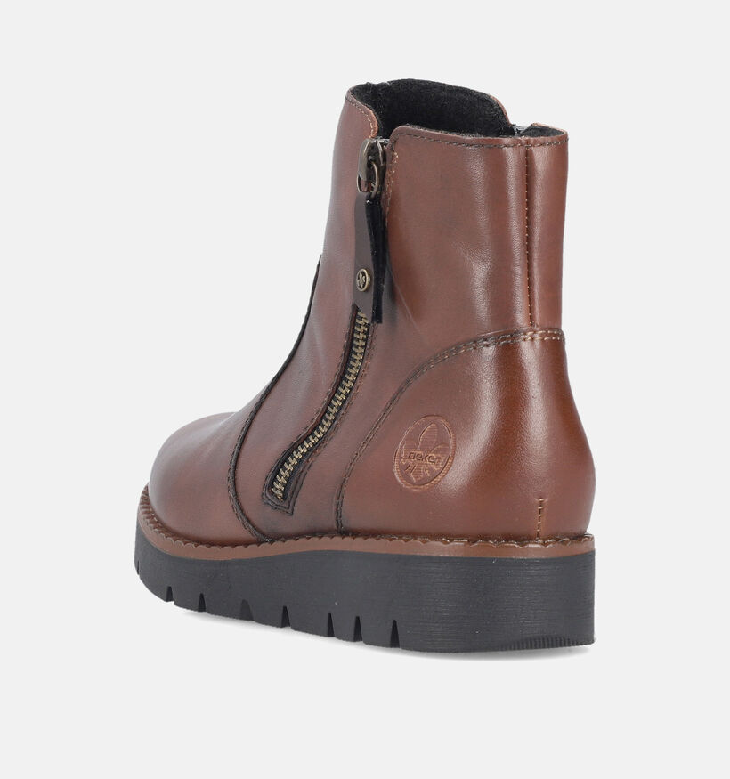Rieker Cognac Enkellaarzen voor dames (347409)