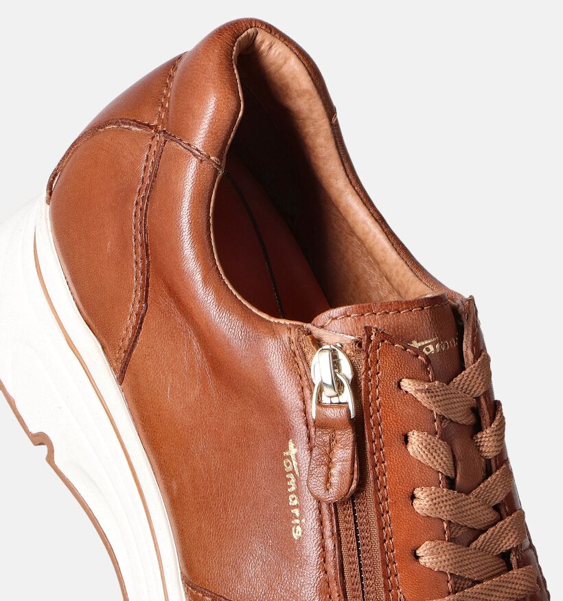Tamaris Relax Fit Cognac Sneakers voor dames (351843) - geschikt voor steunzolen