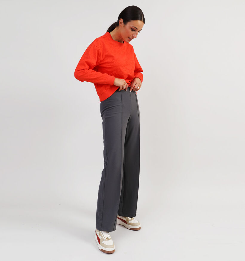 Vero Moda Becky Grijze Wijde broek L32 voor dames (344053)