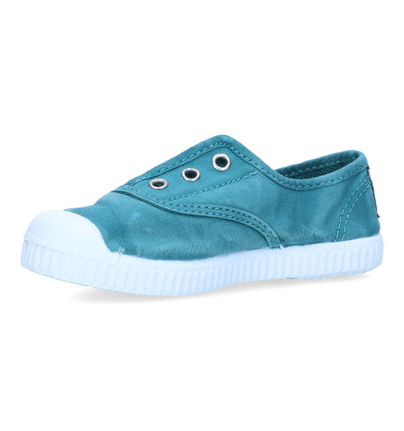 Cienta Slip-ons en Vert pour filles, garçons (324051) - pour semelles orthopédiques