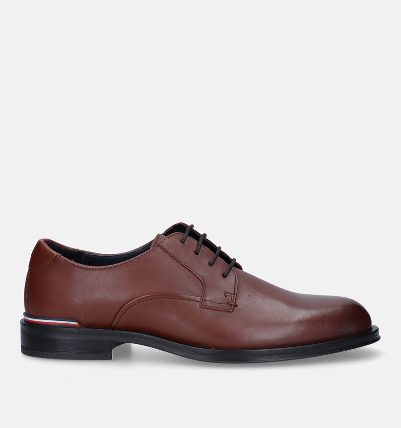 Tommy Hilfiger Core Cognac Veterschoenen voor heren (329368) - geschikt voor steunzolen