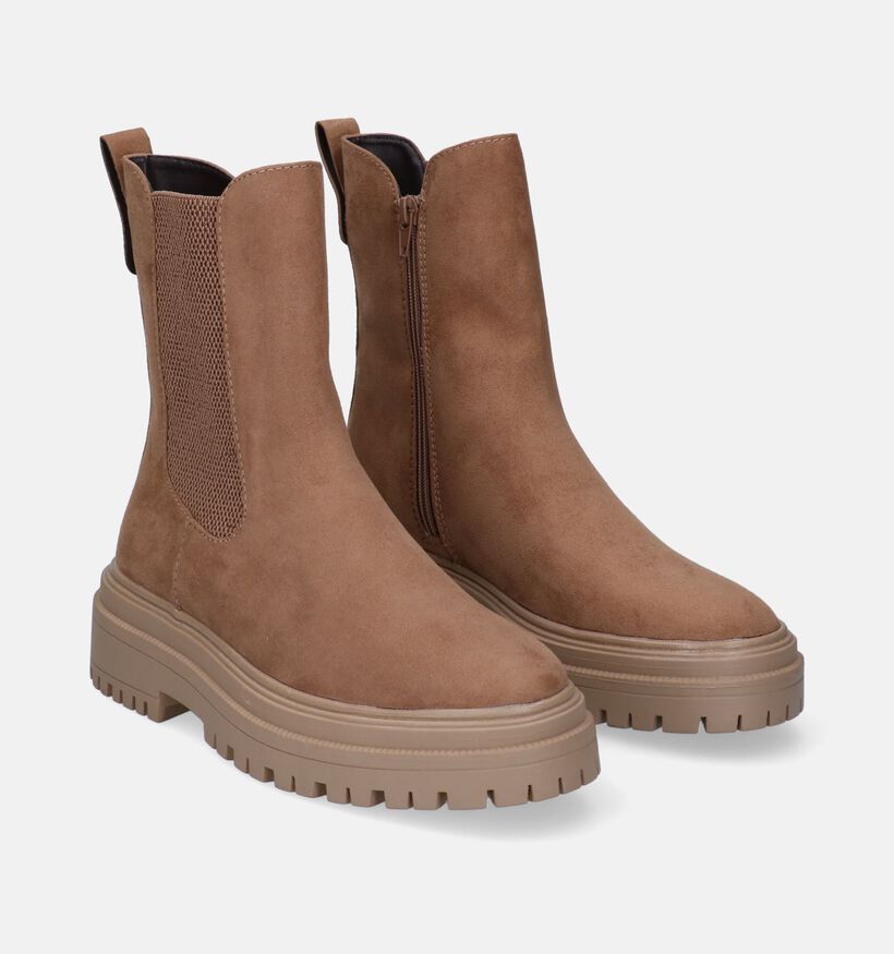 Signatur Bottines Chelsea en Marron pour femmes (296060)