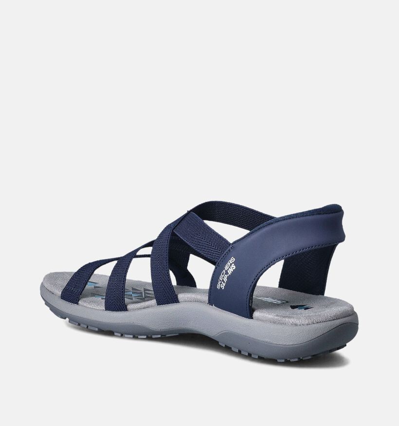 Skechers Reggae Slim Stretch Flex Blauwe Sandalen voor dames (354740)