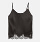 Vero Moda Ginny Bottom Lace Donkerbruin Topje voor dames (380522)