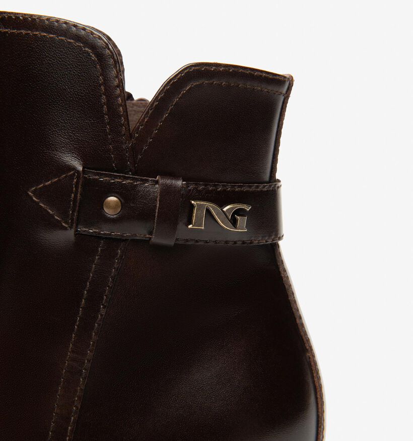 NeroGiardini Bottines &agrave; talons en Brun fonc&eacute; pour femmes (363907)