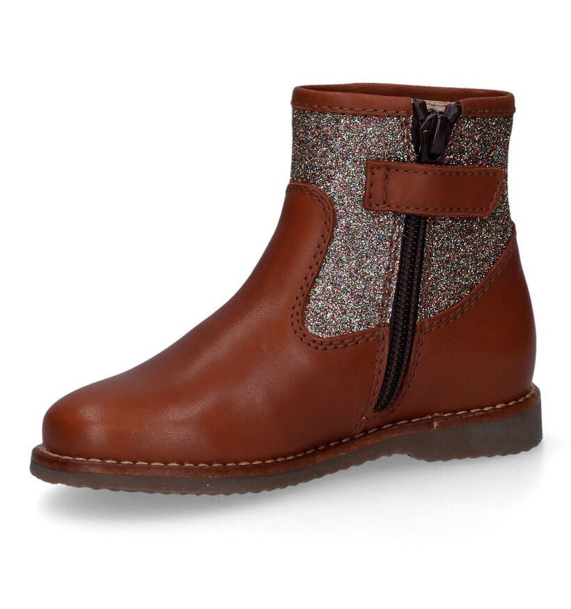 Beberlis Bottes courtes en Cognac pour filles (315678)