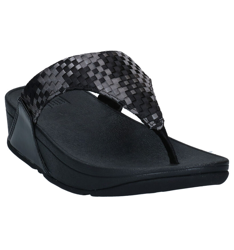 FitFlop Lulu Silky Roze Teenslippers in stof (286536)