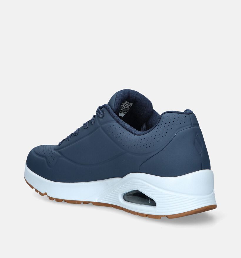 Skechers Uno Stand On Air Baskets en Bleu pour hommes (350320) - pour semelles orthopédiques