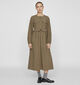 Vila Solina Robe longue en Vert khaki pour femmes (354079)