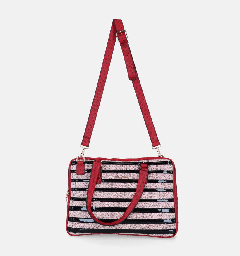 Olivia Lauren Stripes PC Sac pour ordinateur portable en Rouge pour femmes (348524)