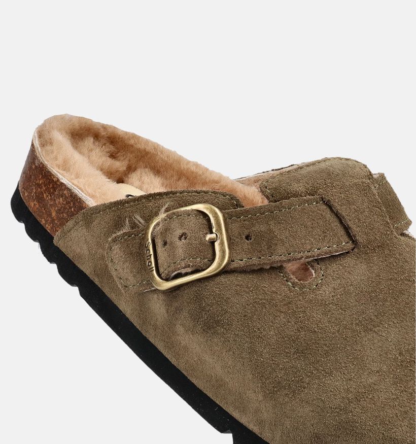 Scholl Fae New Kakigroenen Slippers voor dames (381006)