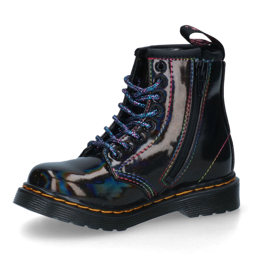 Dr. Martens Cosmic Glitter Bottines en Rouge pour filles (294392)