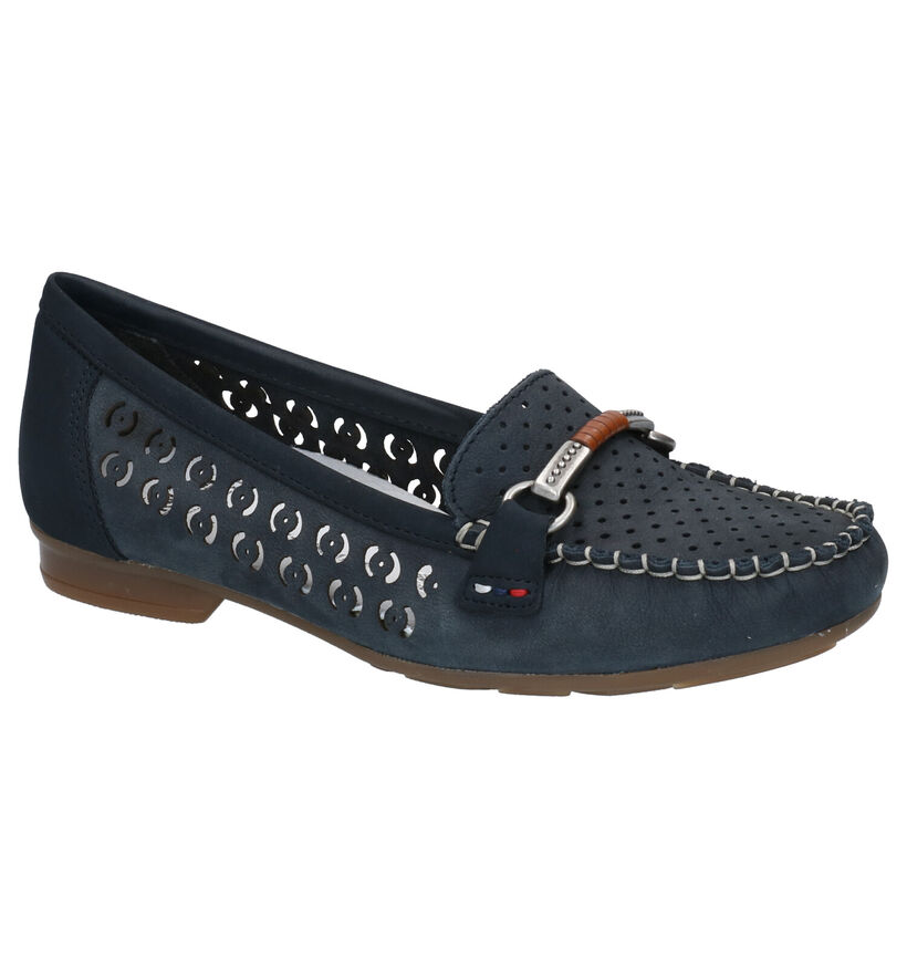 Rieker Mocassins en Bleu foncé en nubuck (271865)