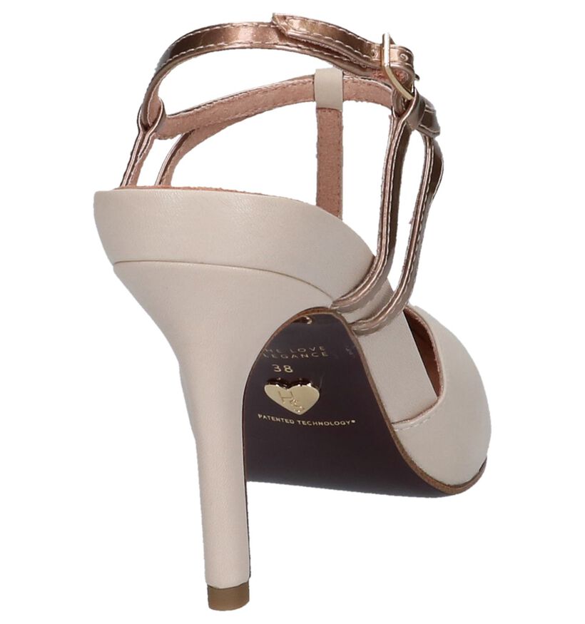 Tamaris Heart & Sole Sandales en Beige en cuir (214283)