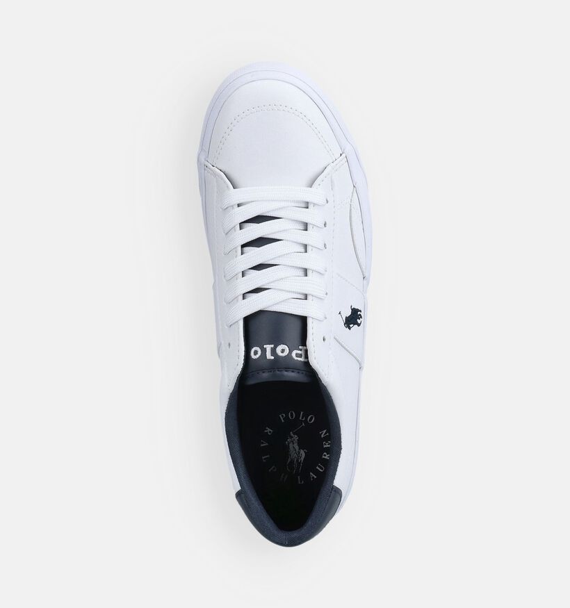 Polo Ralph Lauren Ryley Witte/Donkerblauwe Sneakers voor jongens, meisjes (368899)