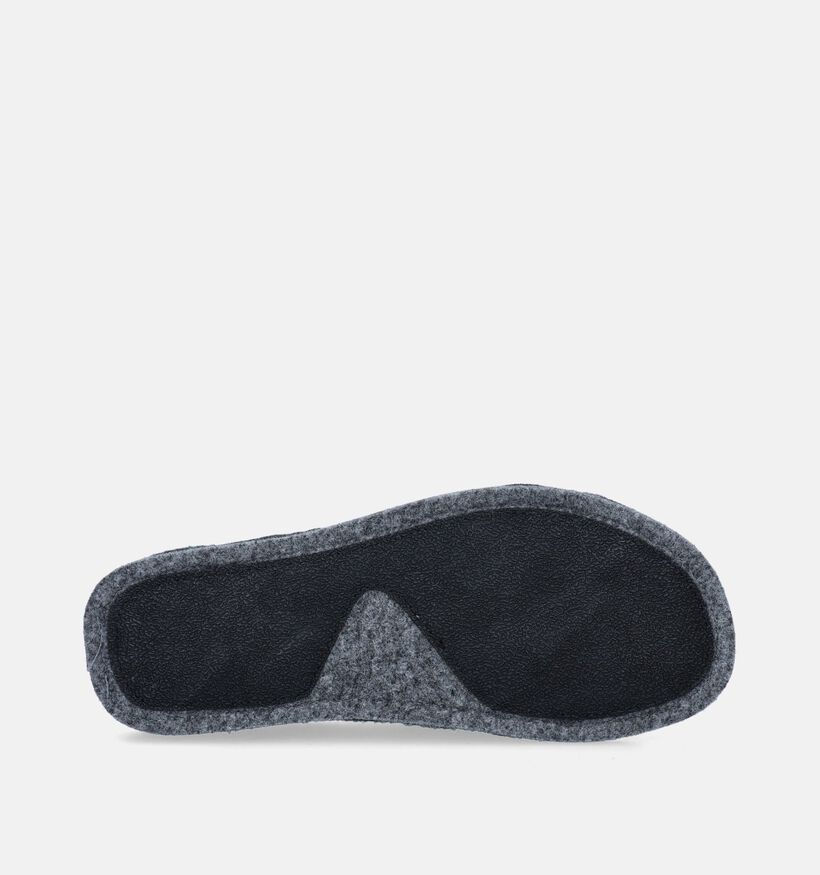 Rohde Grijze Brede pantoffels voor heren (349293) - geschikt voor steunzolen
