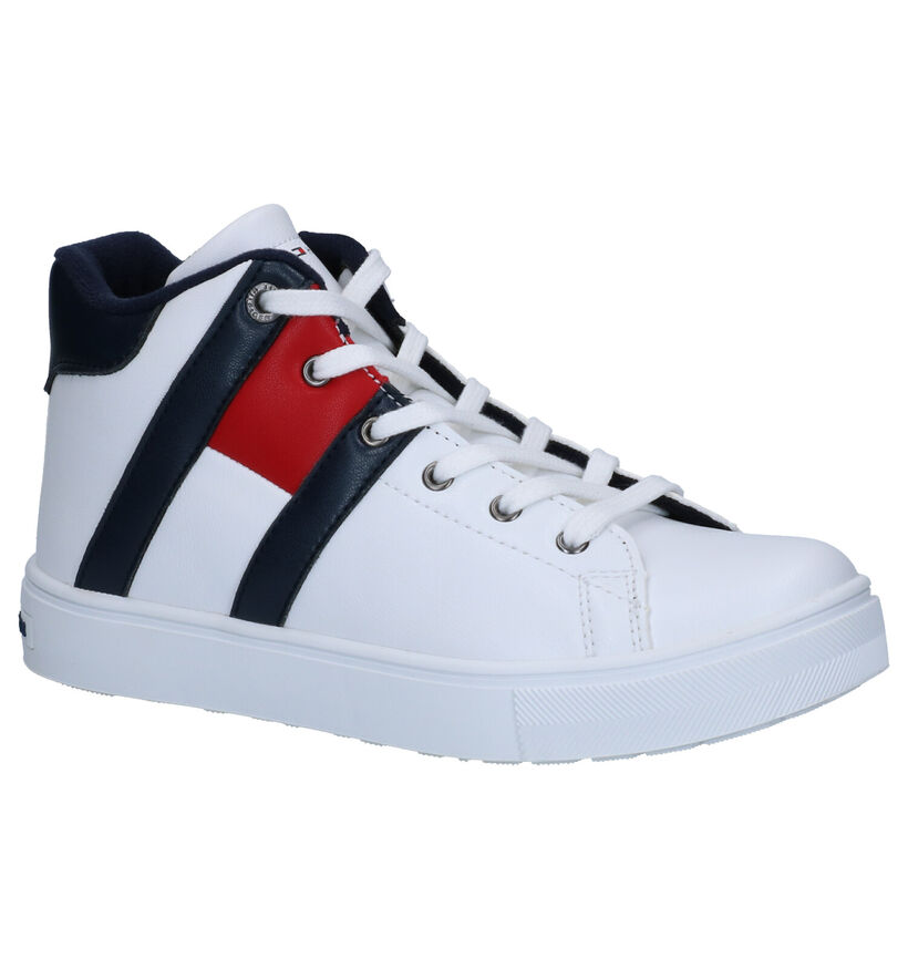 Tommy Hilfiger Baskets hautes en Bleu foncé en simili cuir (257344)