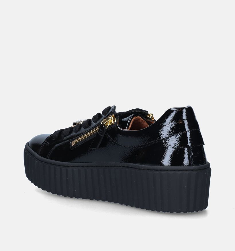 Gabor Best Fitting Zwarte Veterschoenen voor dames (347039) - geschikt voor steunzolen