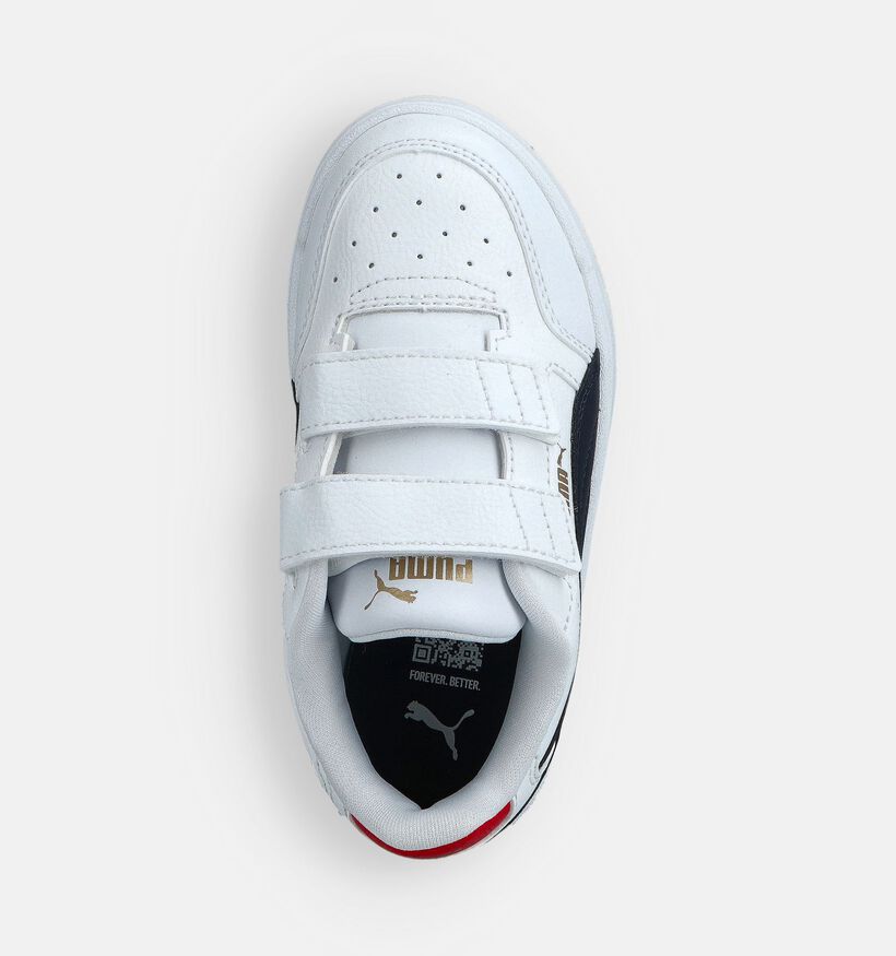 Puma Shuffle Downtown Witte Sneakers voor jongens, meisjes (359198) - geschikt voor steunzolen
