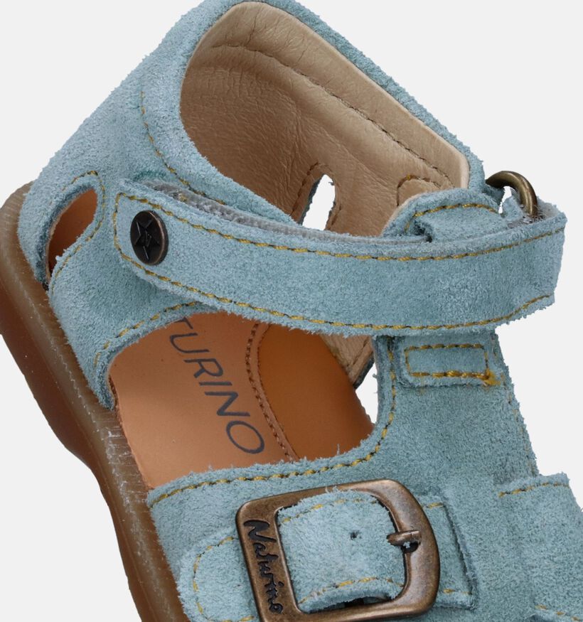 Naturino Quarzo Suede Sandales pour bébé en Bleu pour filles, garçons (339263)