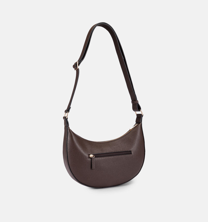 L.Credi Satine Sac port&eacute; crois&eacute; en Brun fonc&eacute; pour femmes (379598)