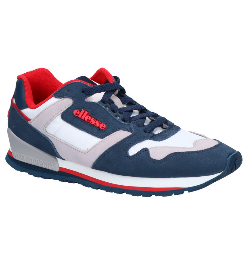 Ellesse Blauwe Sneakers in daim (257423)