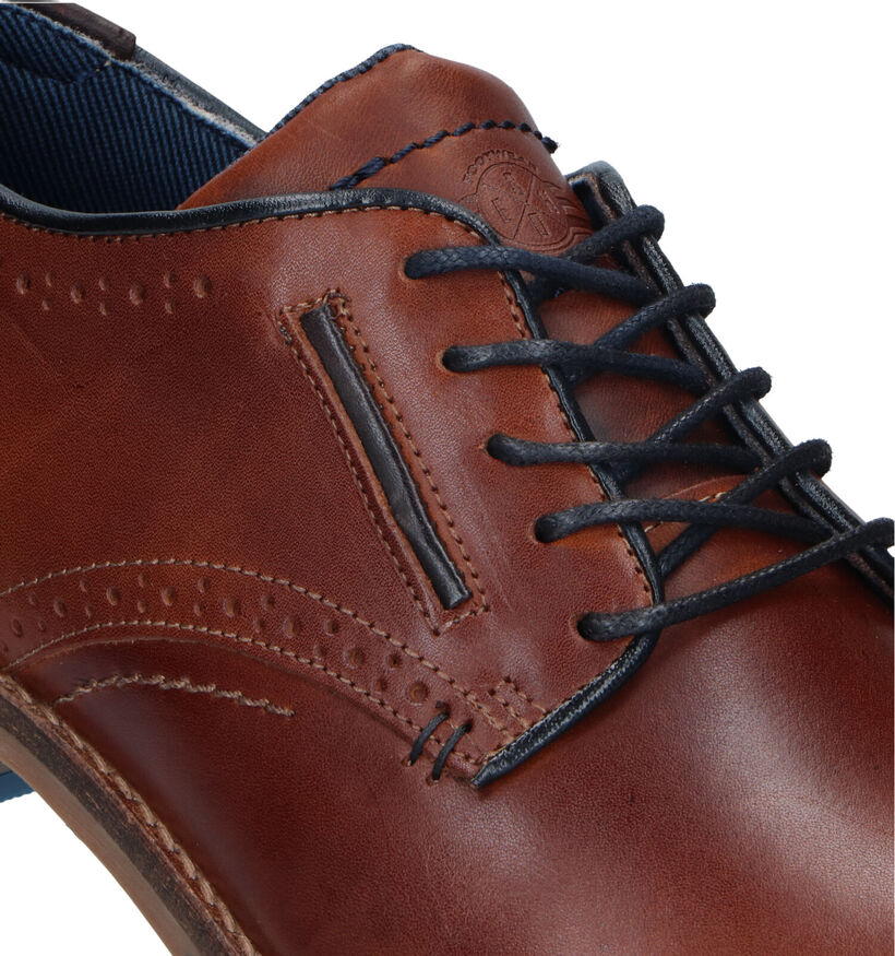 Bullboxer Chaussures classiques en Cognac pour hommes (334270) - pour semelles orthopédiques