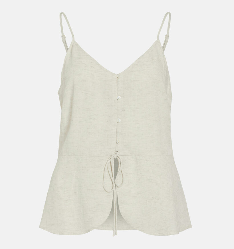 Vila x Loredana Keta Singlet Ecru Top voor dames (375148)