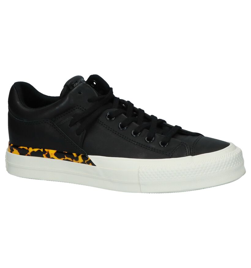 Converse Chuck Taylor All Star Baskets basses en Noir en cuir (222581)