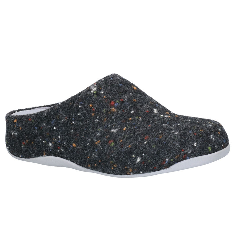 FitFlop Shuv Felt Grijze Pantoffels voor dames (313553)