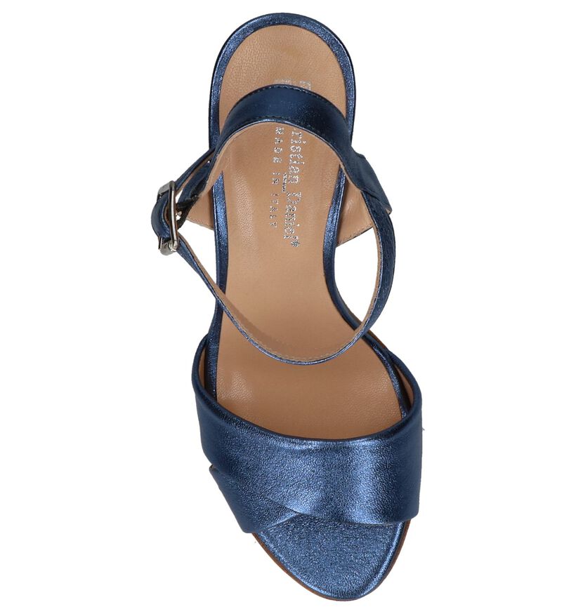 Blauwe Geklede Sandalen Cristian Daniel in leer (220264)