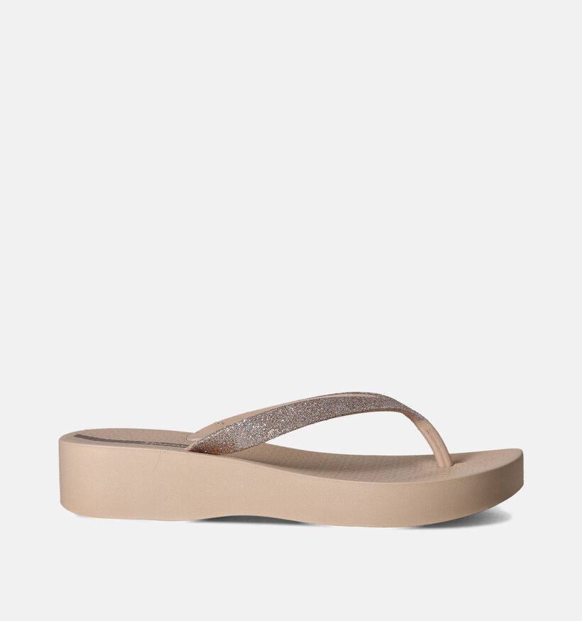 Ipanema Beige Teenslippers met plateau voor dames (356318)