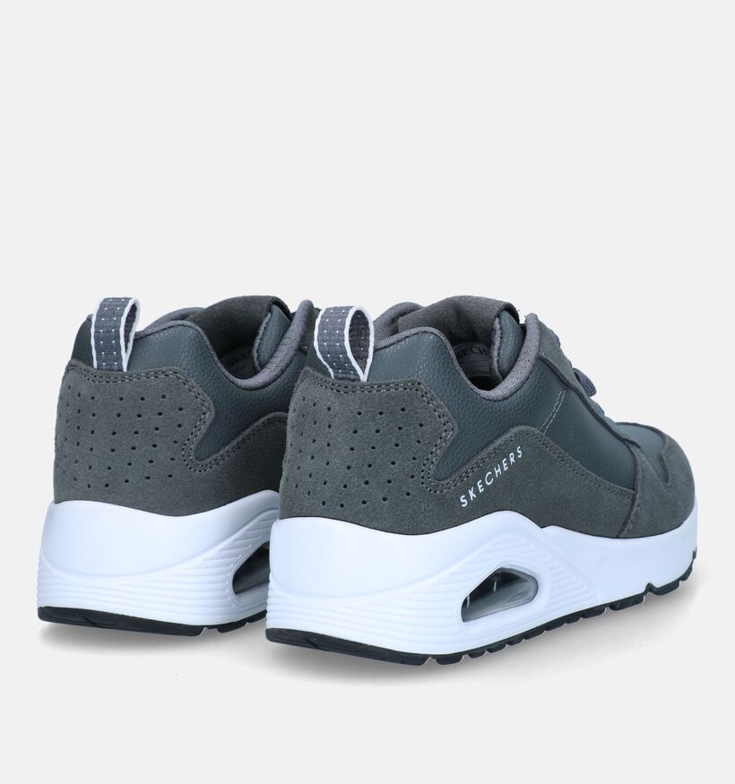 Skechers Uno Stacre Grijze Sneakers voor jongens (327977)