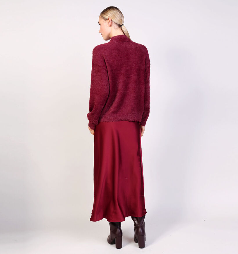 Pieces Covy Knit Bordeaux Trui Pieces Covy Knit Bordeaux Trui voor dames (361150)