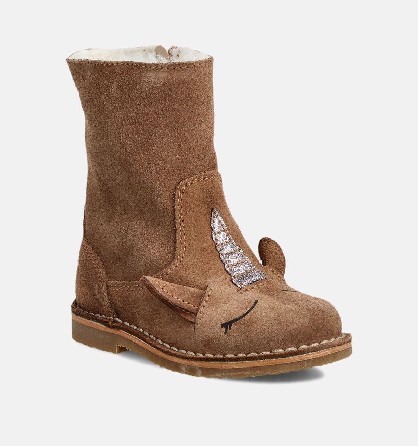 Milo & Mila Unicorn Bruine Laarzen voor meisjes (363190)