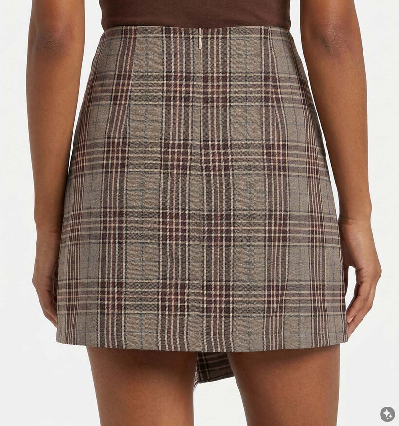 Orfeo Julia Grijze Geruite Mini-Rok voor dames (381663)