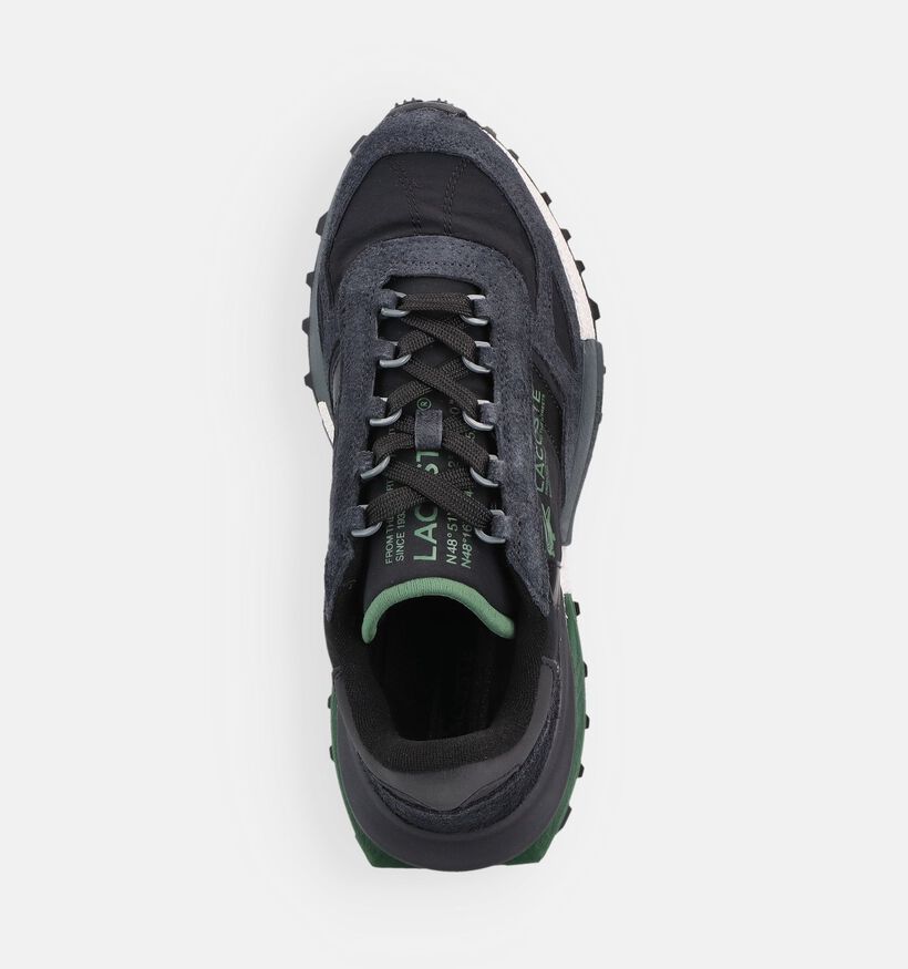 Lacoste Elite Active Baskets en Noir pour hommes (369362) - pour semelles orthop&eacute;diques