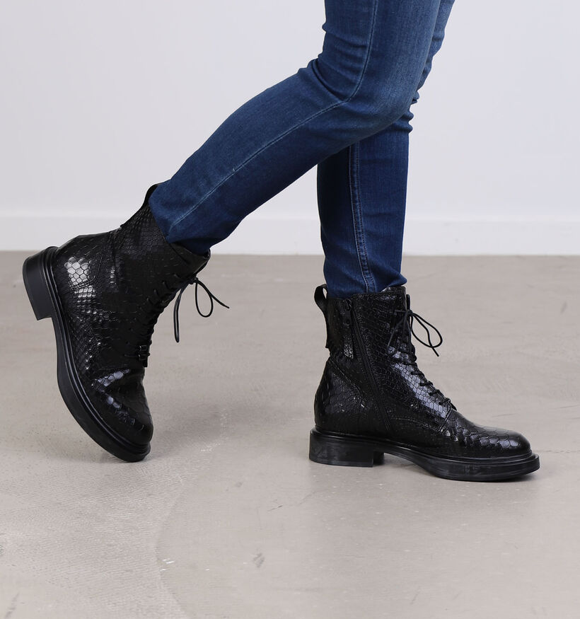 Mjus Boots à lacets en Noir pour femmes (297884)