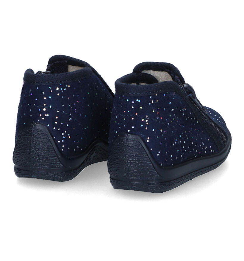 Bellamy Mimi Pantoufles en Bleu en textile (316990)