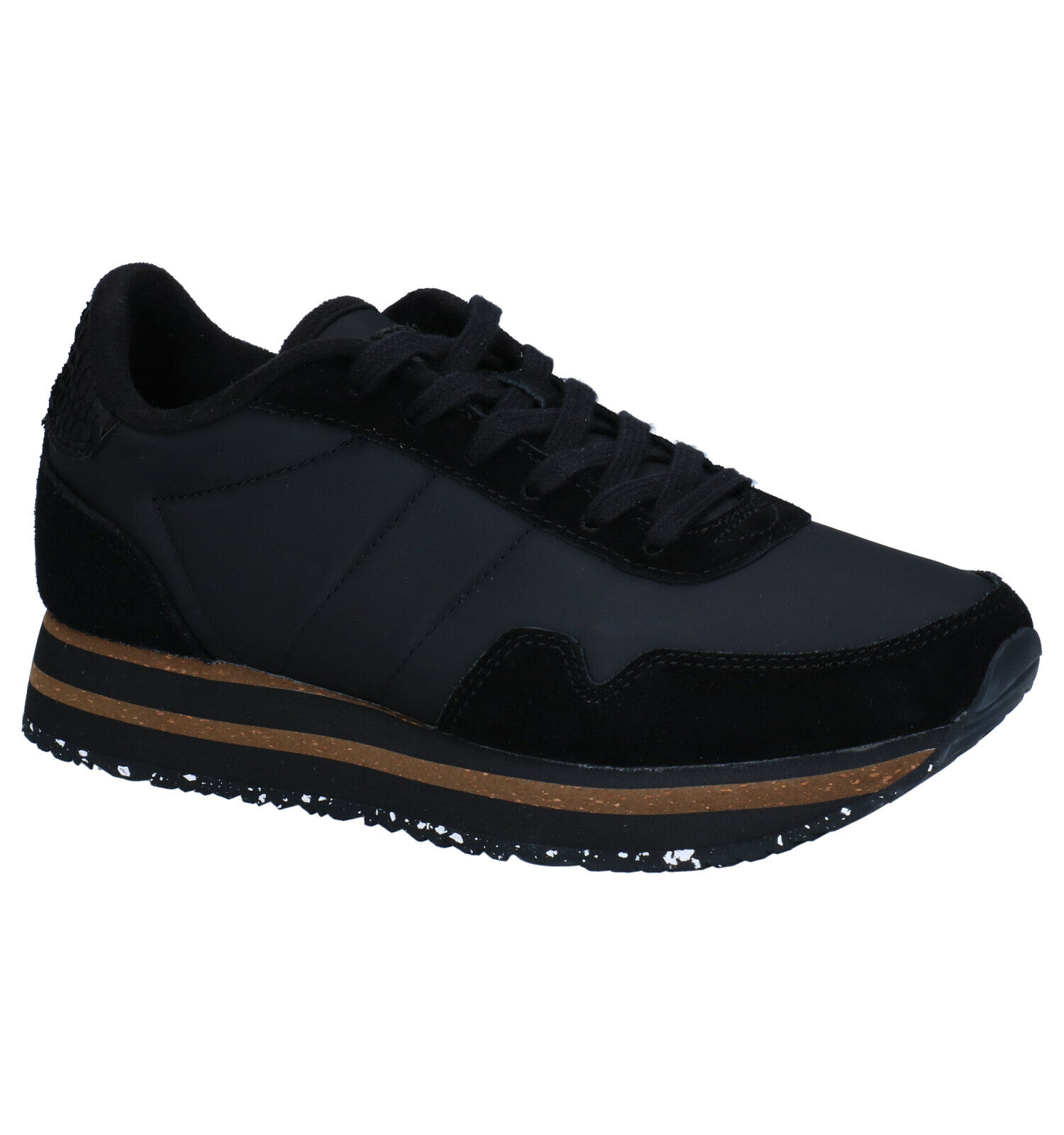 Woden Nora Plateau Zwarte Sneakers Dames Sneakers Online op TORFS.BE