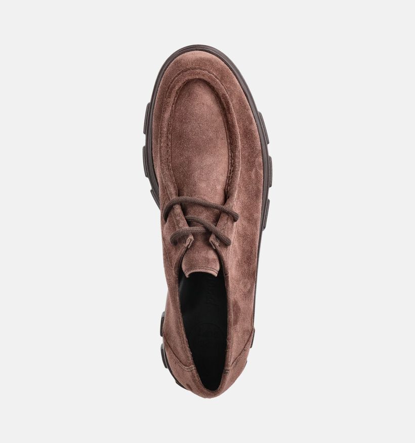 Paul Green Donkerbruine Mocassins voor dames (379776)