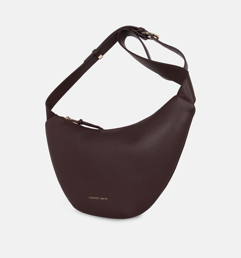 Laurent David Donkerbruine Crossbodytas voor dames (381538)
